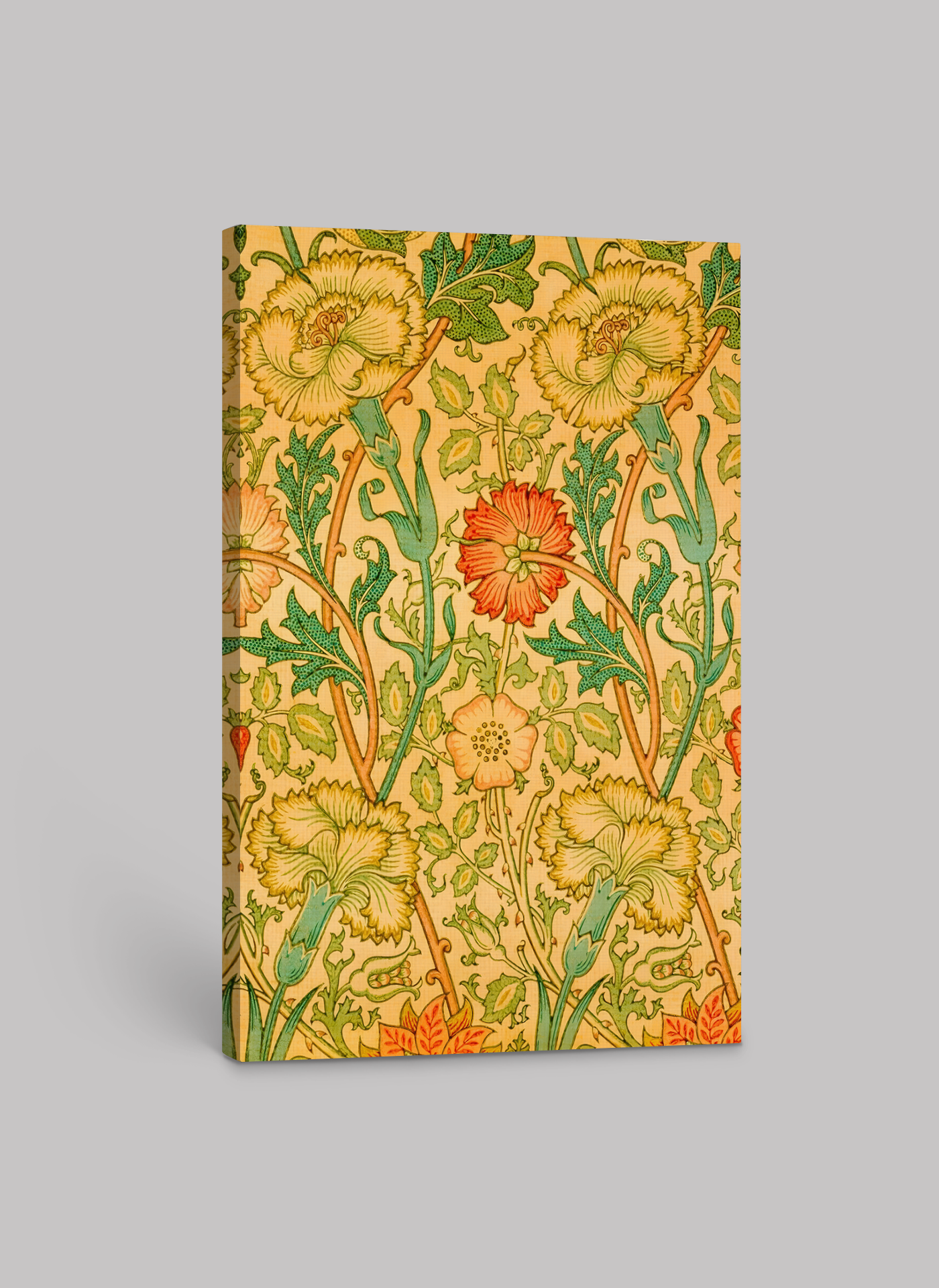 William Morris Pink and Rose Pattern (1890) – Art Print on Canvas and Paper