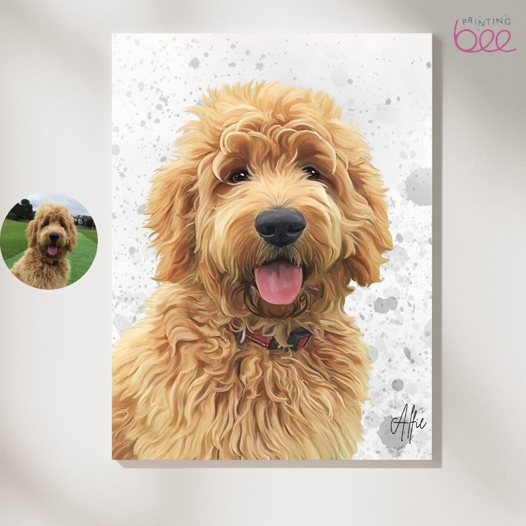Personalised Watercolour Pet Portrait | Custom Pet Art Print | Pet Memorial Gift