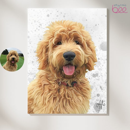 Personalised Watercolour Pet Portrait | Custom Pet Art Print | Pet Memorial Gift