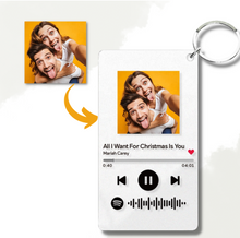 Load image into Gallery viewer, Custom Spotify Song Acrylic Keyring
