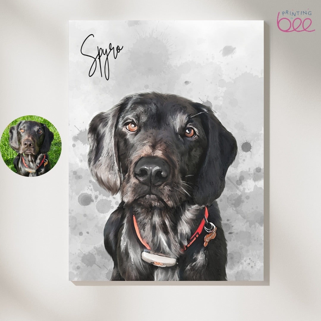 Personalised Watercolour Pet Portrait | Custom Pet Art Print | Pet Memorial Gift
