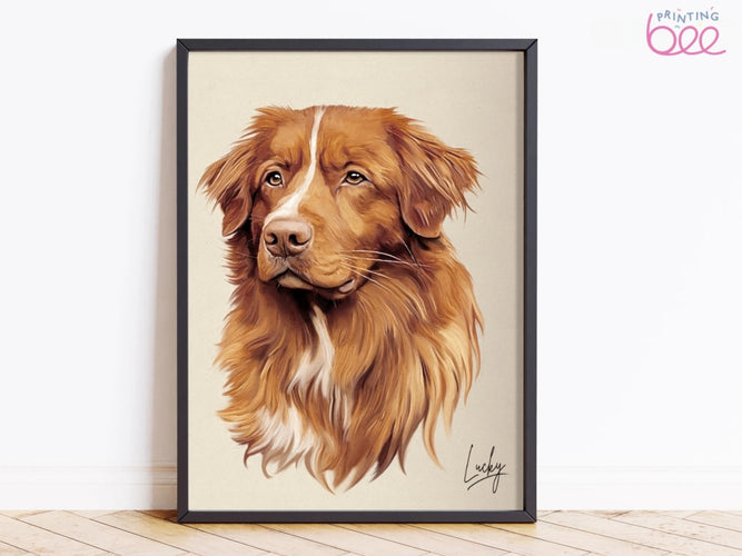 Custom Pet Portrait on Canvas or Art Paper | 'Hand' Painted Pet Portrait From Photo | Pet Memorial Gift