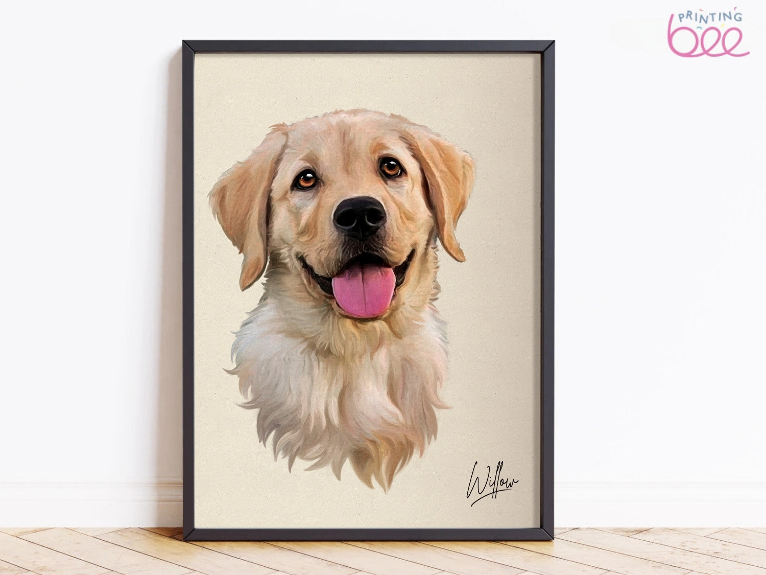 Custom Pet Portrait on Canvas or Art Paper | 'Hand' Painted Pet Portrait From Photo | Pet Memorial Gift