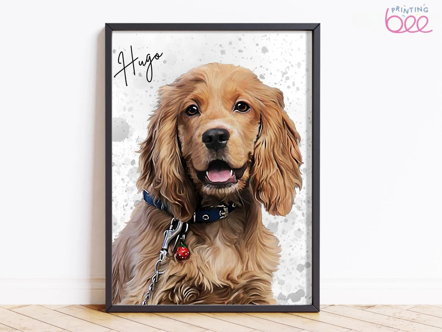 Personalised Watercolour Pet Portrait | Custom Pet Art Print | Pet Memorial Gift