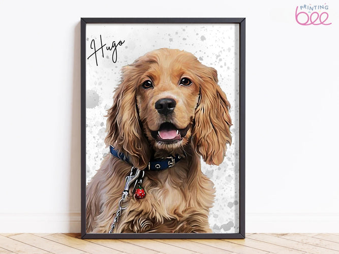 Personalised Watercolour Pet Portrait | Custom Pet Art Print | Pet Memorial Gift