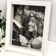 Load image into Gallery viewer, Wedding Diamond Dust Photo Frame White
