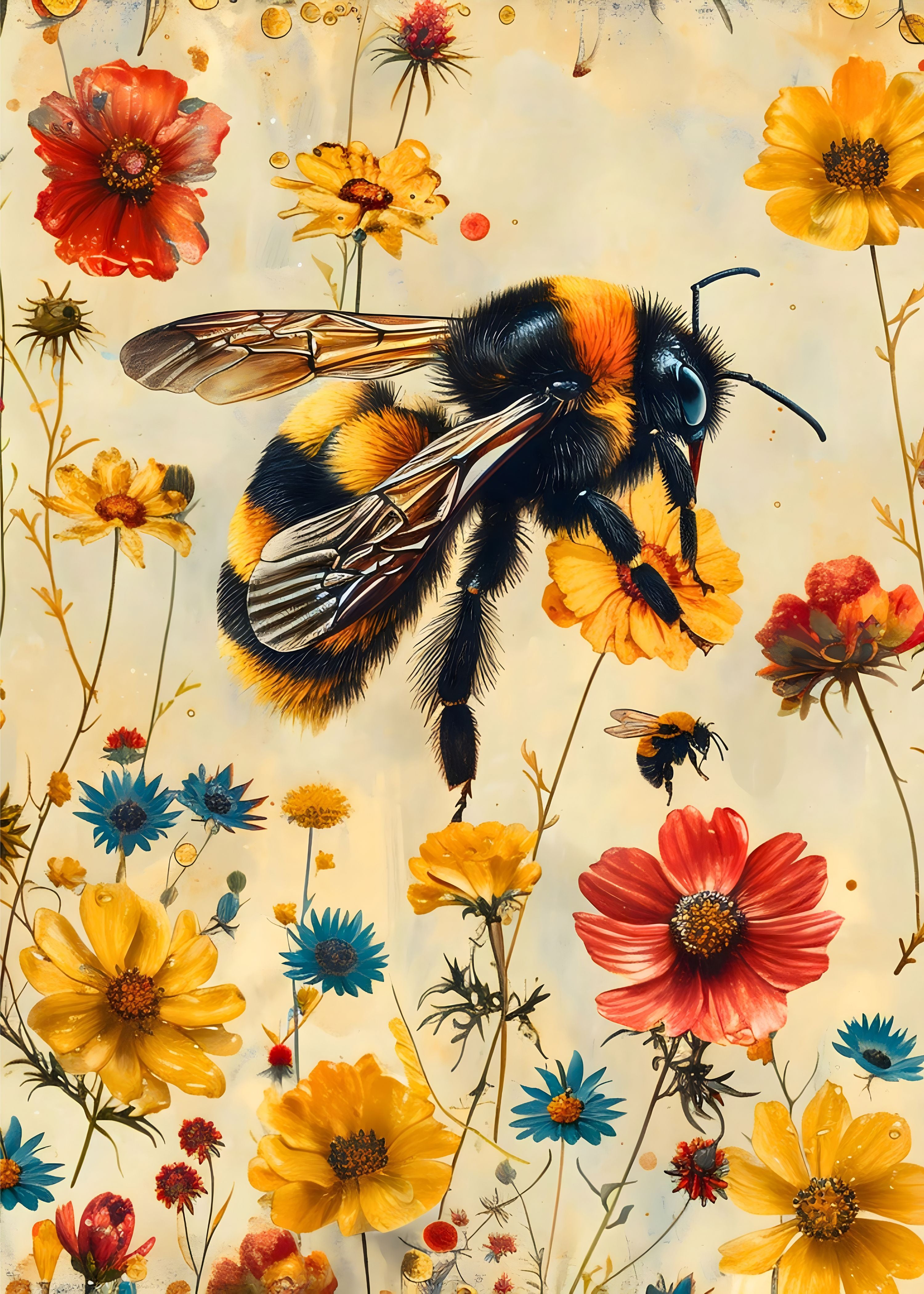 WilliamMorrisBumblebeeMotif300