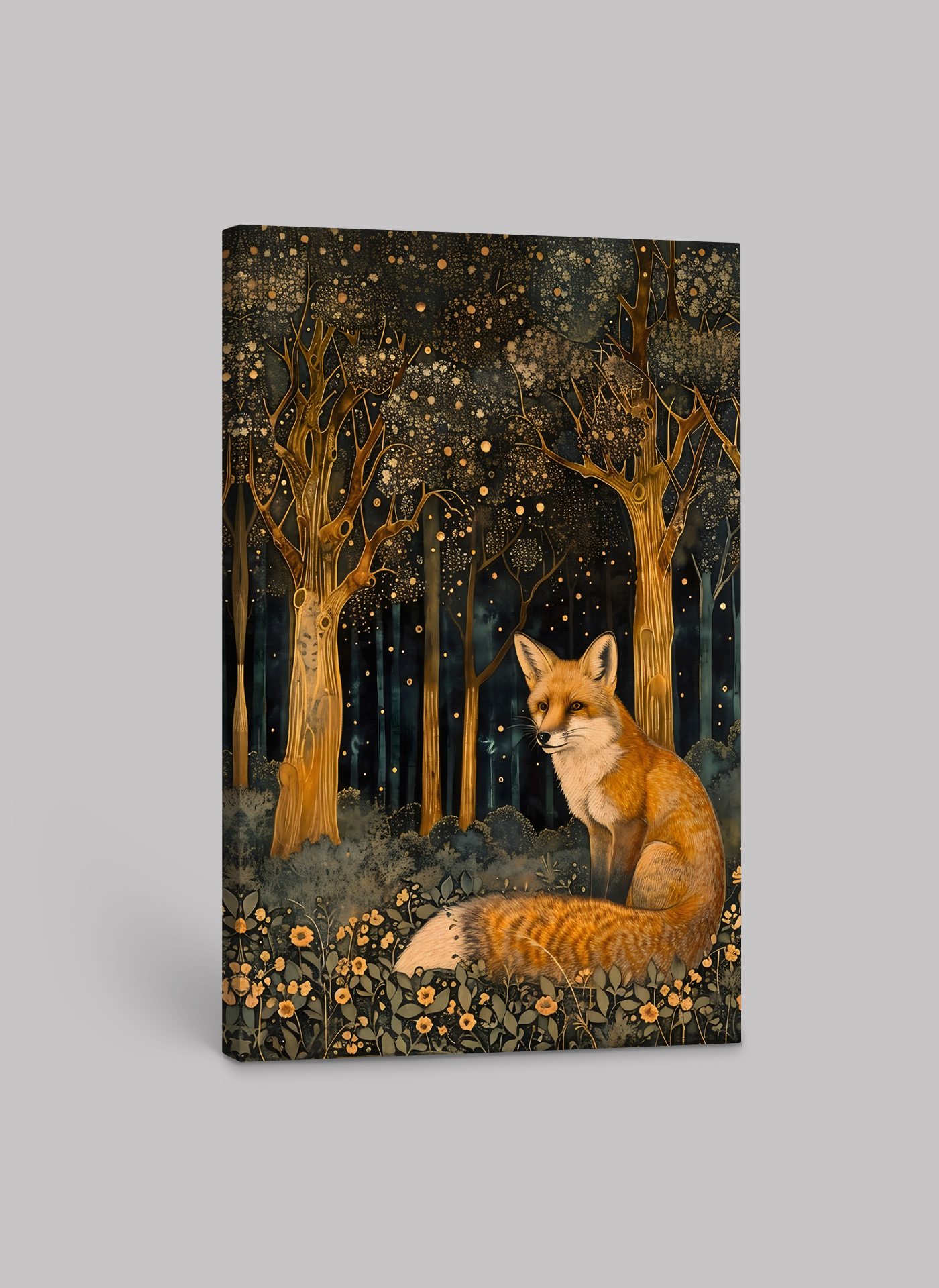 William Morris Fox Motif – Enchanted Forest Art Print on Canvas and Paper