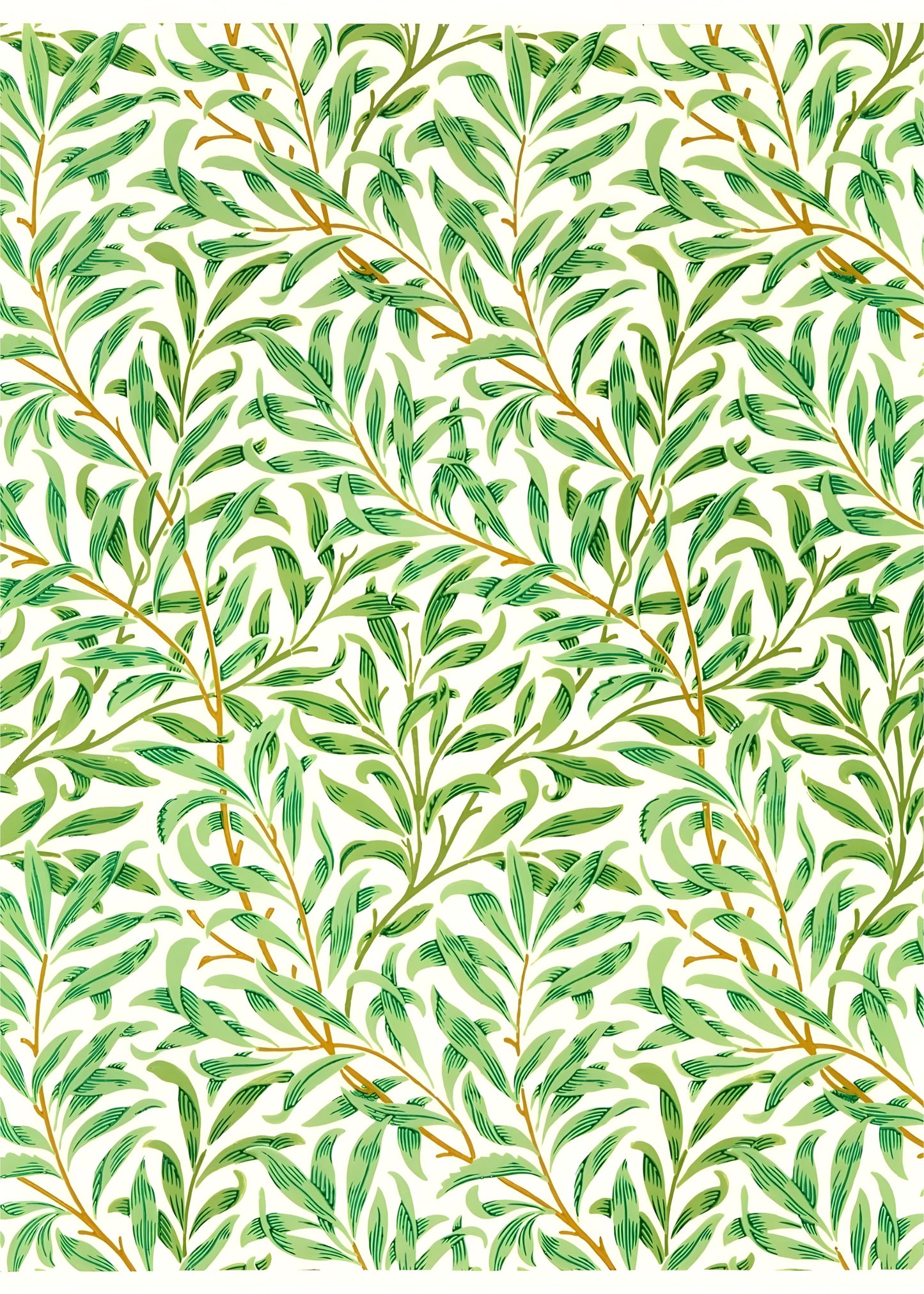 William Morris "Willow Bough" Pattern Canvas Print – Classic British Design, 1887