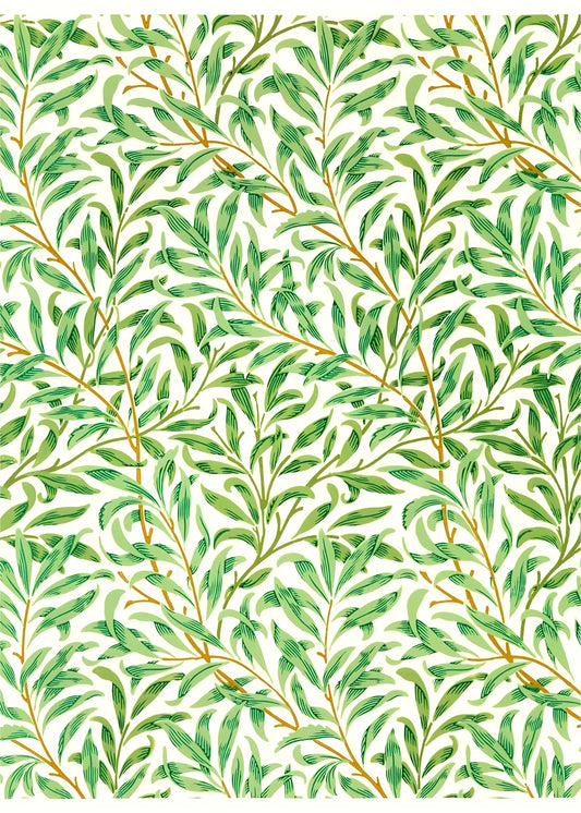 William Morris "Willow Bough" Pattern Canvas Print – Classic British Design, 1887