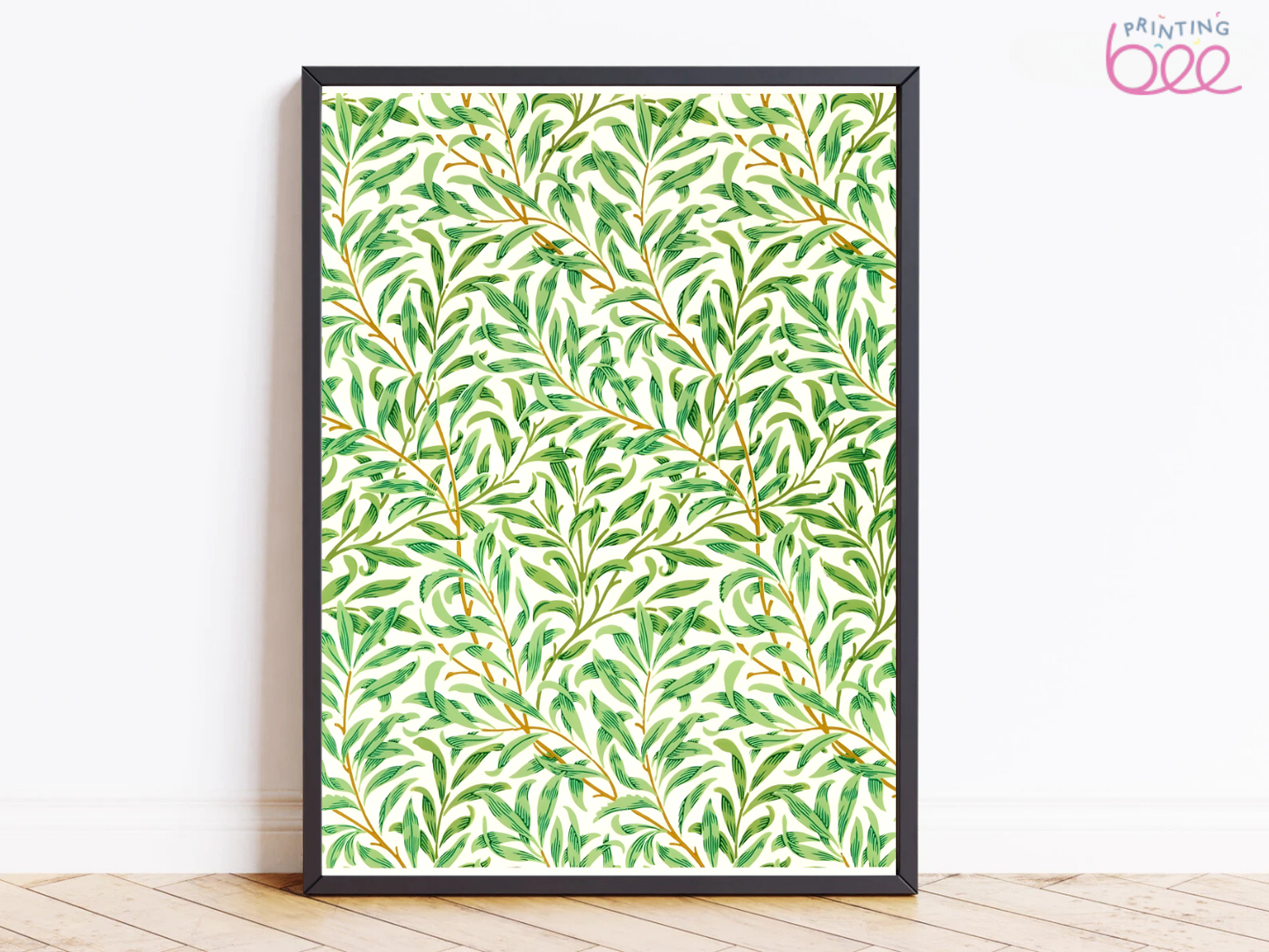 William Morris "Willow Bough" Pattern Canvas Print – Classic British Design, 1887