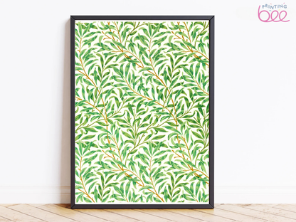 William Morris "Willow Bough" Pattern Canvas Print – Classic British Design, 1887