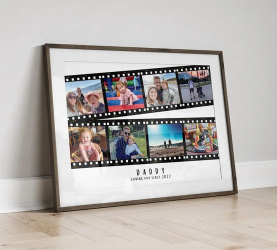 Personalised Dad Photo Collage Gift, Father's Day Gift, Custom Print for Daddy, Daddy Gift for Him, Photo Collage from Son Daughter, For Dad