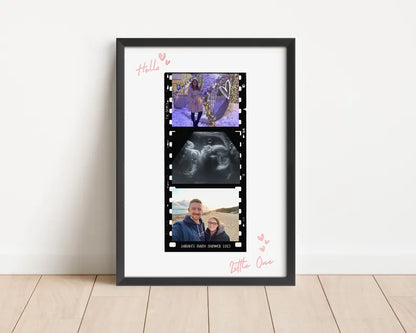 Personalised Baby Shower Signature Photo Gift, Custom Baby Shower Guestbook, Signable Group Gift for Hamper, Custom Photo Gift for Mum to be