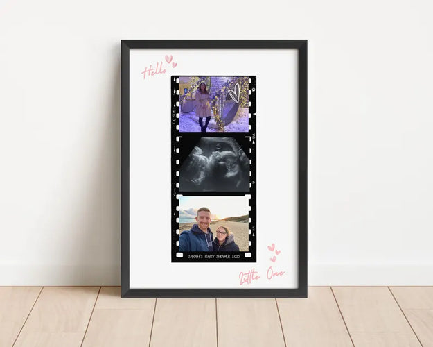 Personalised Baby Shower Signature Photo Gift, Custom Baby Shower Guestbook, Signable Group Gift for Hamper, Custom Photo Gift for Mum to be