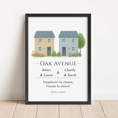Personalised Neighbour Gift, Custom Neigbhours Leaving Gift, Best Friend Neighbour, Housewarming Gift, Moving Away Keepsake for Neighbours