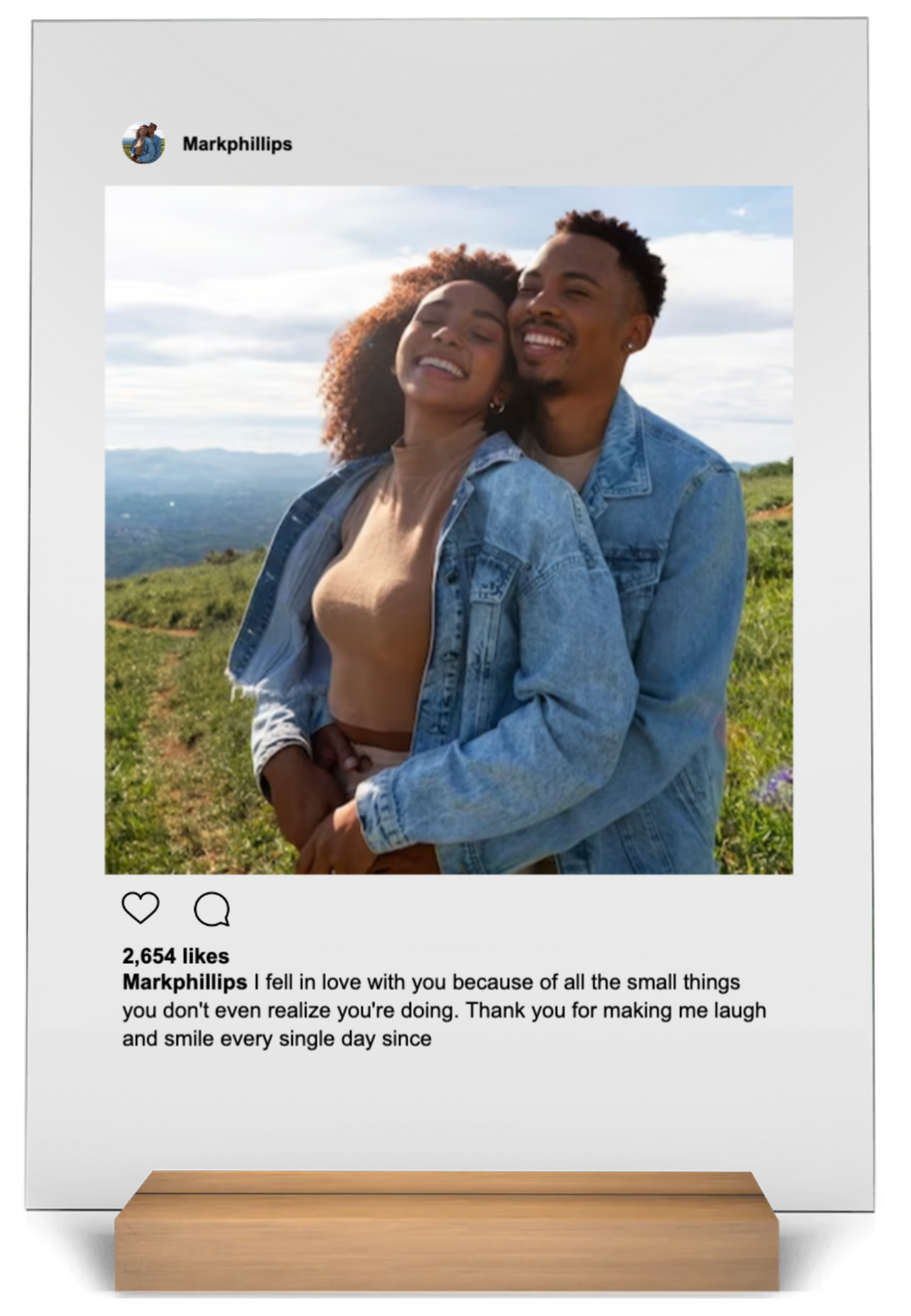 Personalised Instagram Posts Plaque