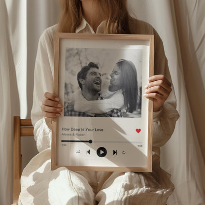 Personalised Spotify Song Glass Plaque Custom Music Gift For Him, Her, Family And Friends