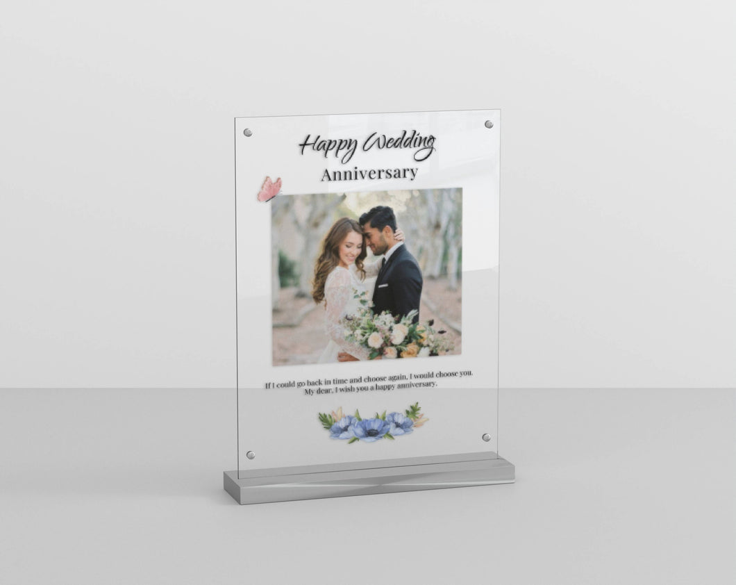 Personalised Portrait Plaque for Wedding Anniversary