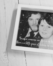 Load and play video in Gallery viewer, Personalised Diamond Dust Photo Frame White
