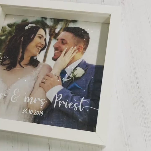 Wedding Photo Frame White