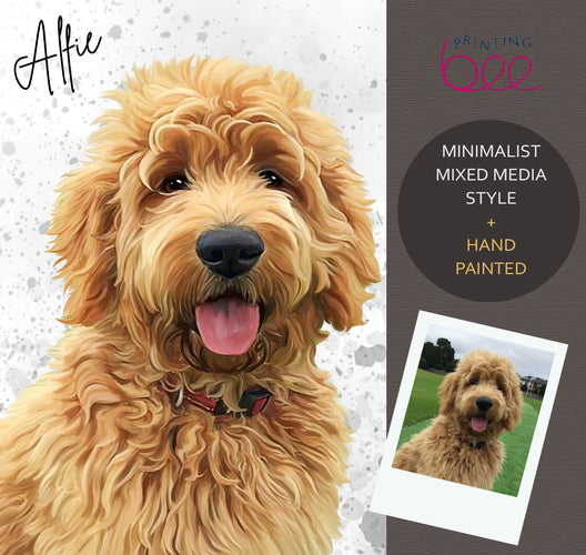 Personalised Watercolour Pet Portrait | Custom Pet Art Print | Pet Memorial Gift