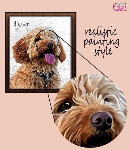 Personalised Watercolour Pet Portrait | Custom Pet Art Print | Pet Memorial Gift
