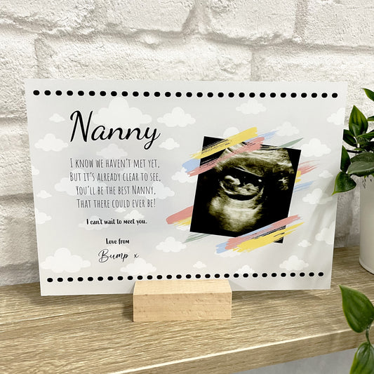 Personalised Baby Announcement Plaque
