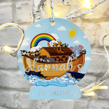 Load image into Gallery viewer, Personalised Children&#39;s First Christmas Bauble
