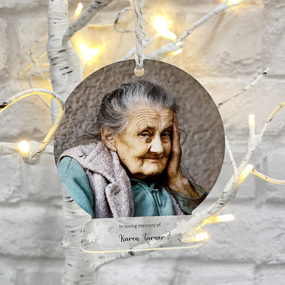 Personalised Memorial Christmas Bauble