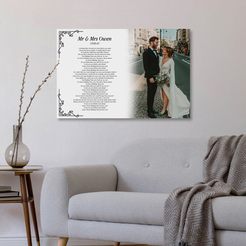 Personalised Wedding First Dance Canvas